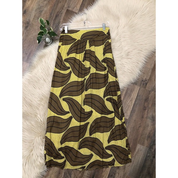 Boden Yellow and Brown Maxi Skirt - Picture 1 of 6